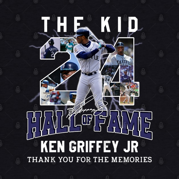 Ken Griffey Jr The Kid Basketball Legend Signature Vintage Retro 80s 90s Bootleg Rap Style by CarDE